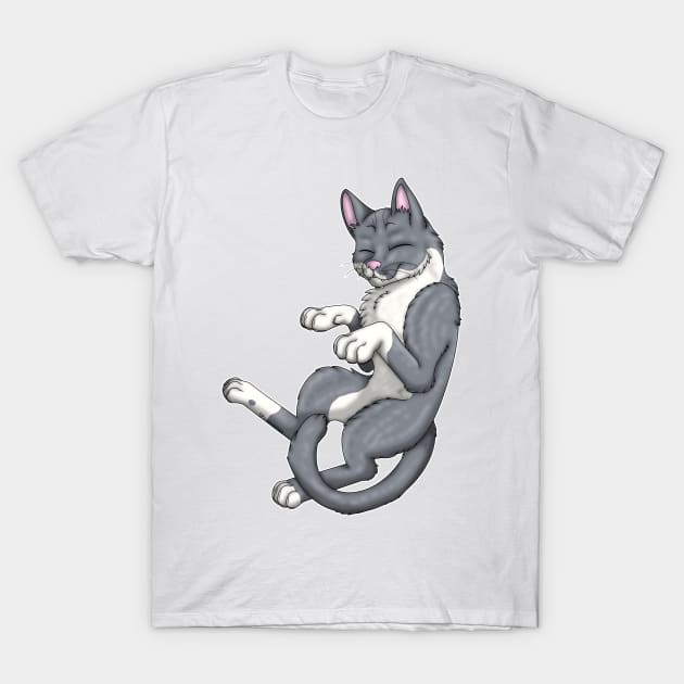 Grey Bicolor Shorthair T-Shirt by spyroid101